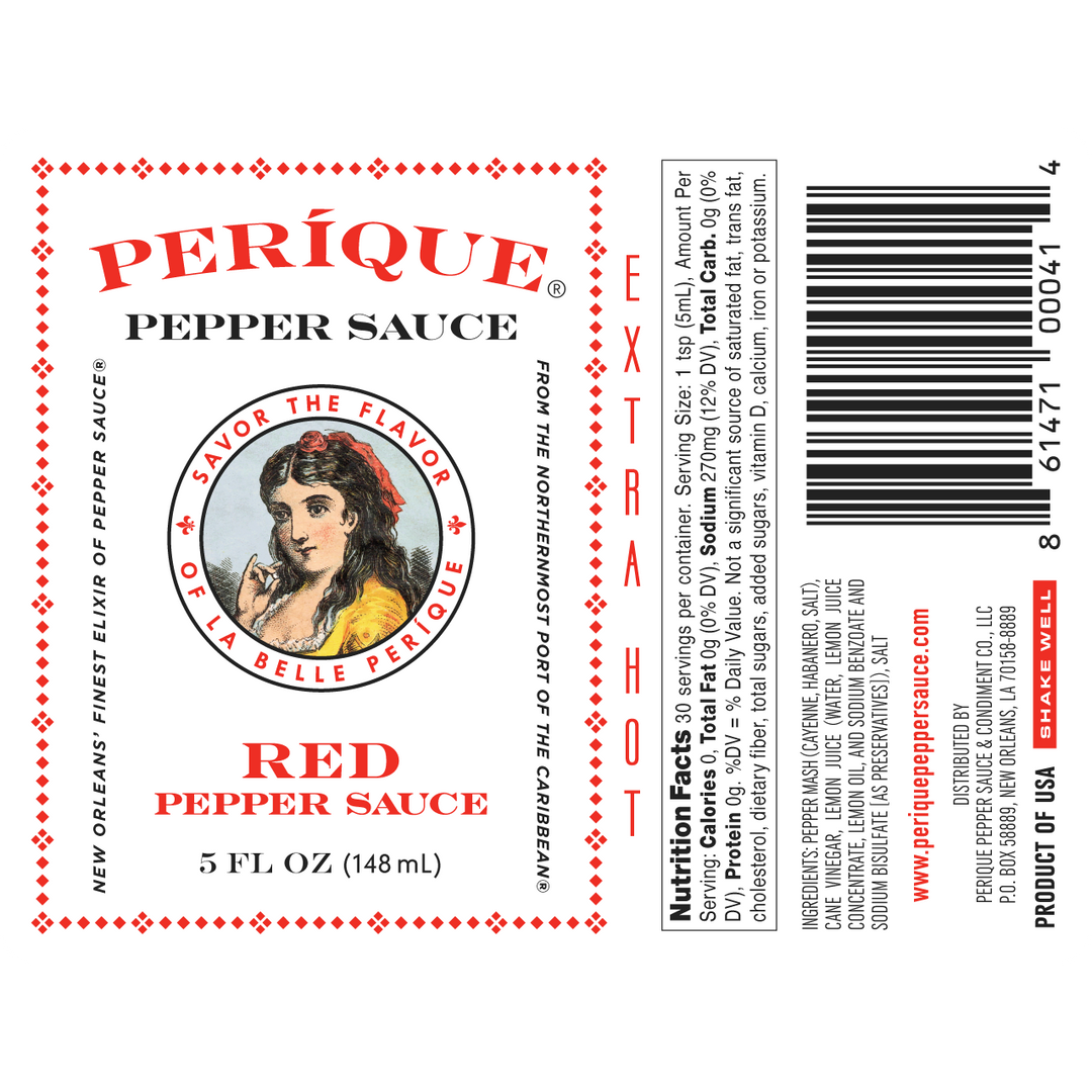 Perique Pepper Sauce® Red Pepper Sauce, 5 oz